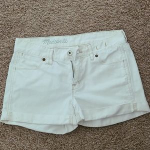Madewell White Shorts